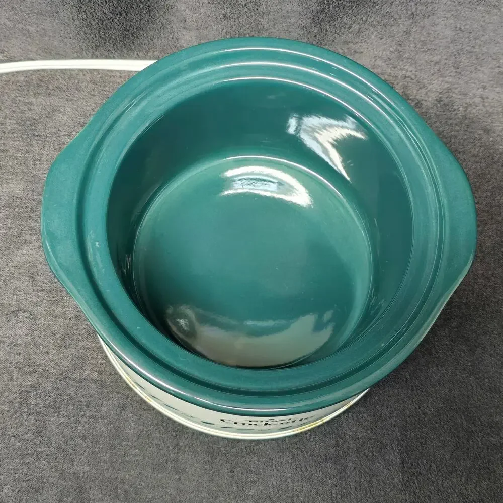 Vintage Rival Crock-ette 1 Qt. Stoneware Slow Cooker Crock Pot & Lid SCR100